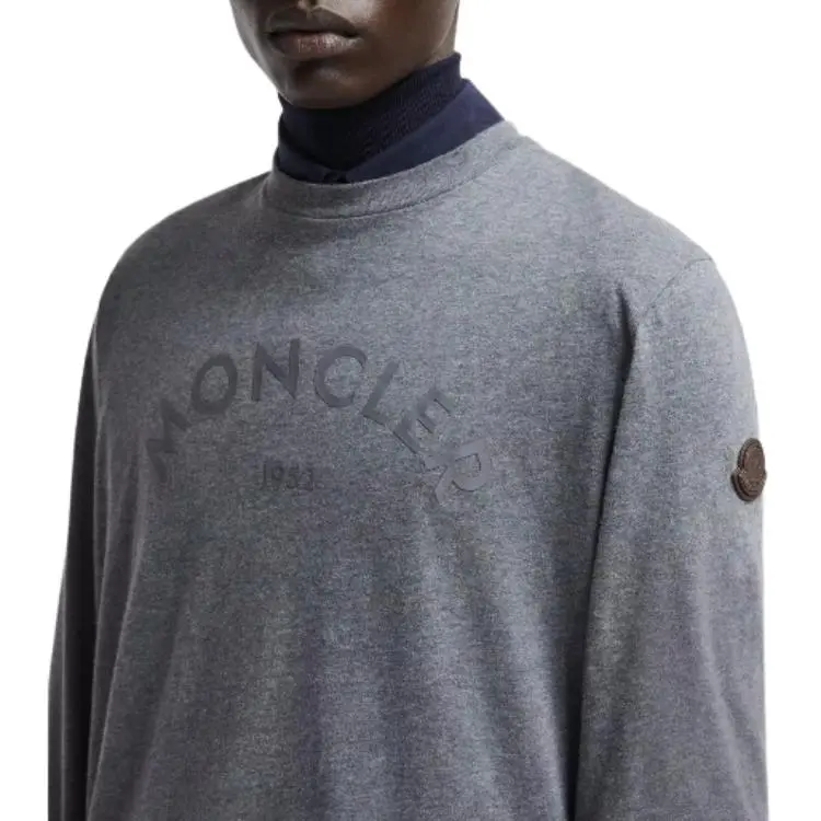 Moncler Logo Printed Long Sleeve T Shirt-4