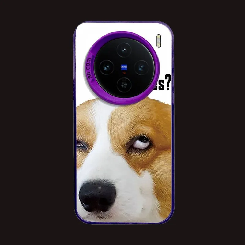 LONGYUGU Silicone Material Quirky Disdainful Short Leg Corgi Phone Case Compatible With VIVOX Collection All Models-4