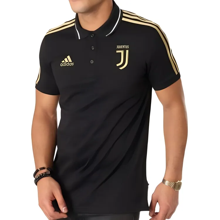 Adidas Polo Shirts Men Black-3