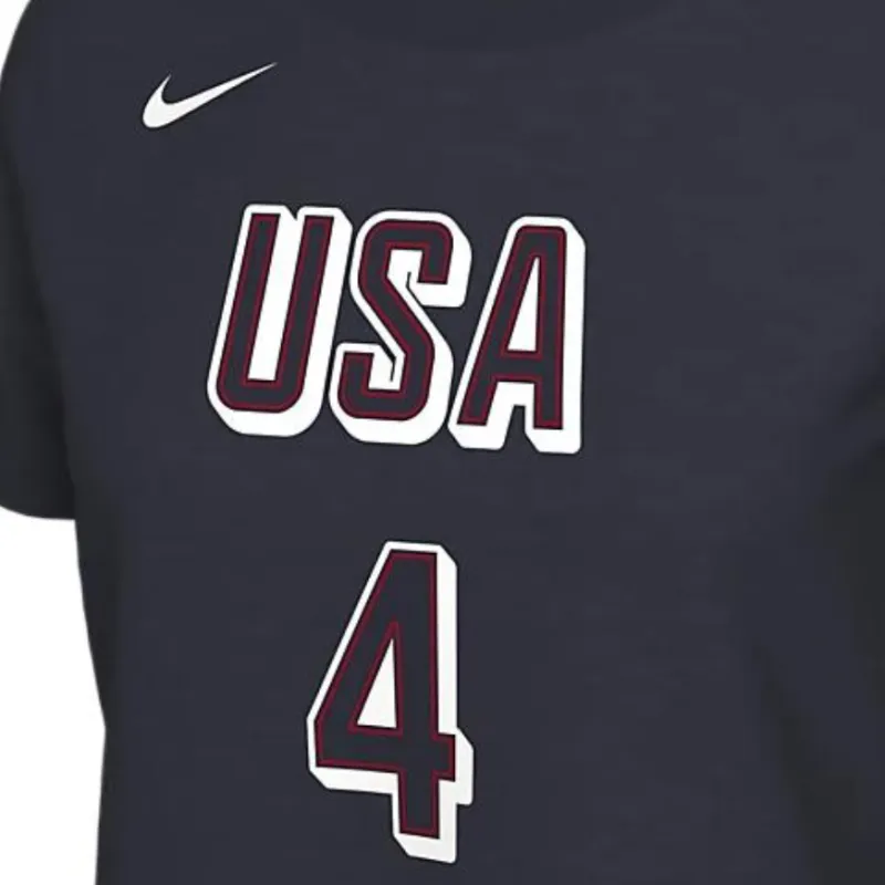 Nike USA Basketball Olympic Team Series Regular T-Shirt Women's University Marine-2
