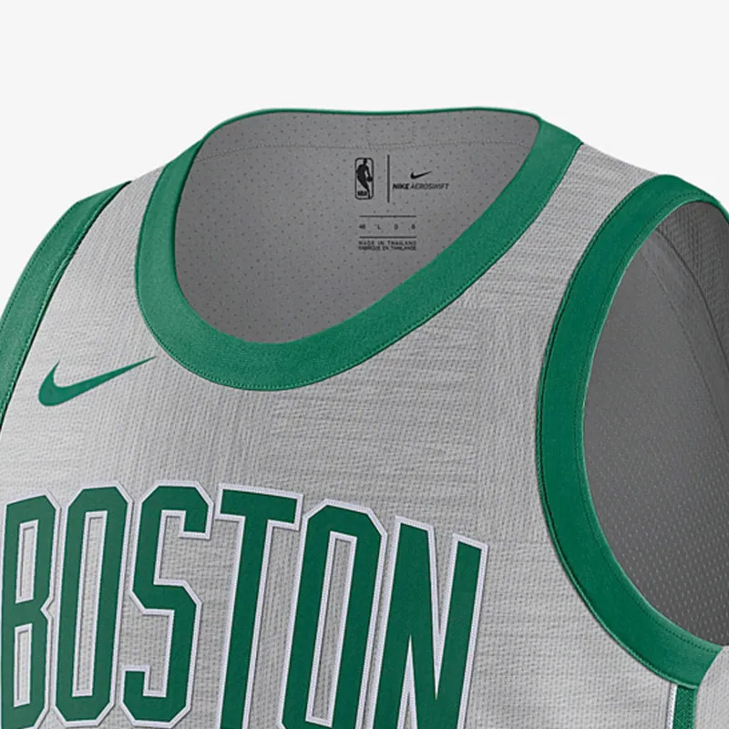 Nike X NBA Kyrie Irving City Edition Authentic Jersey 'Grey Green'-2