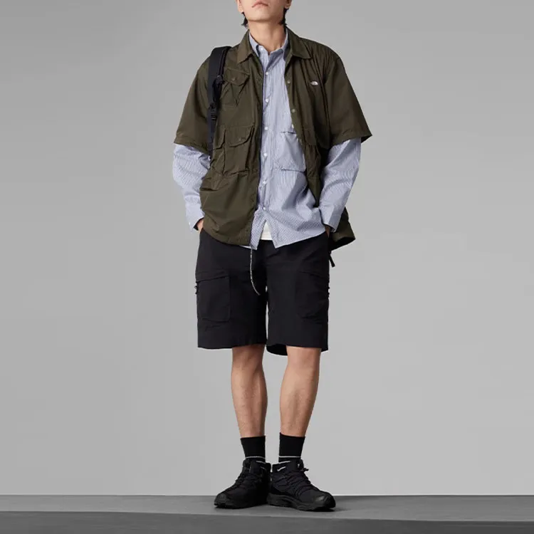 THE NORTH FACE Shirt Men's Gray Umber Green-1