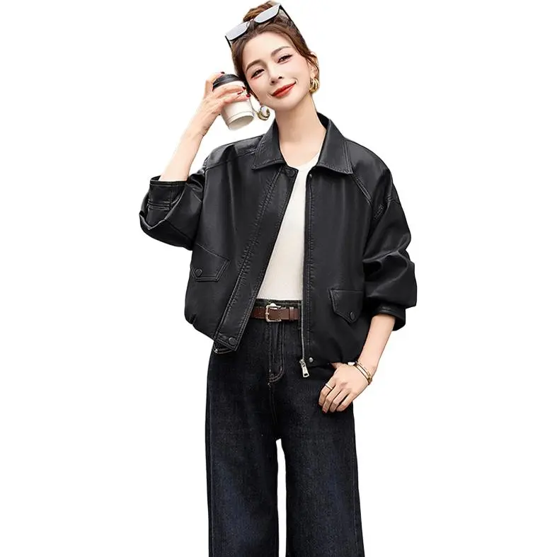 Fele.d Leather Jackets Women's-14