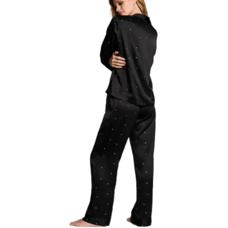 Victoria's Secret Heartbeat Selection 24 Major Shows Collection THE MIX Pajama Set Women's Black-2