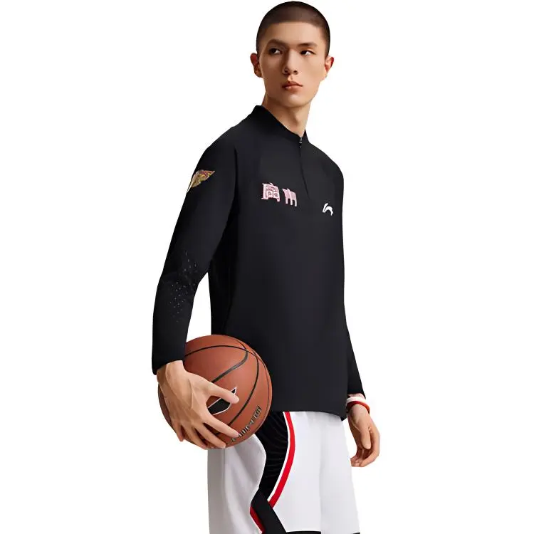 LiNing Professional Basketball Series T Shirt Men's Black-4