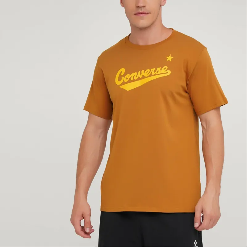 Converse T Shirts Men Orange-2