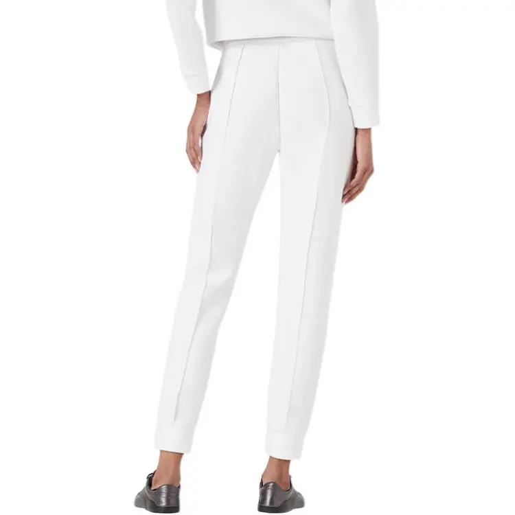 EMPORIO ARMANI Knitted Sweatpants Women's White-2