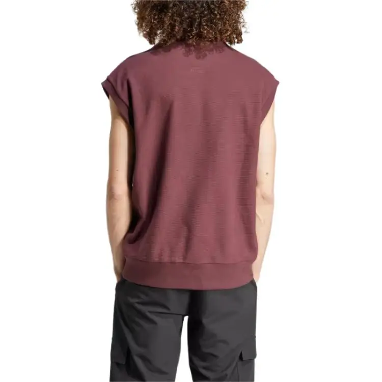 Adidas Free Shipping With AdiClub Elevated All Szn Cloud Jersey Sleeveless Crew Tee-2