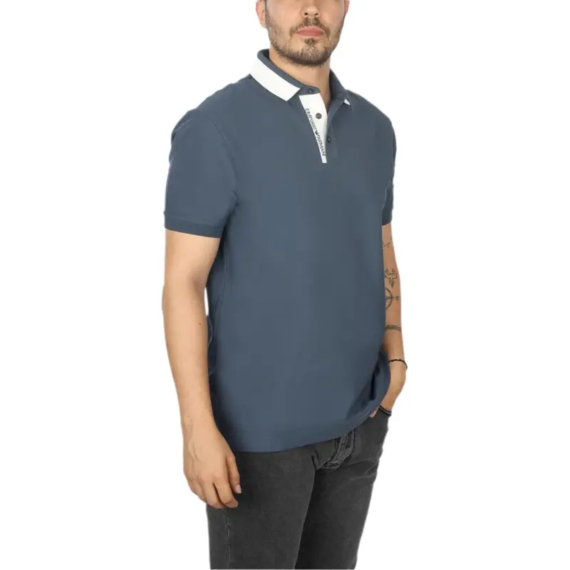 EMPORIO ARMANI Polo Shirt Men's Blue Gray-2