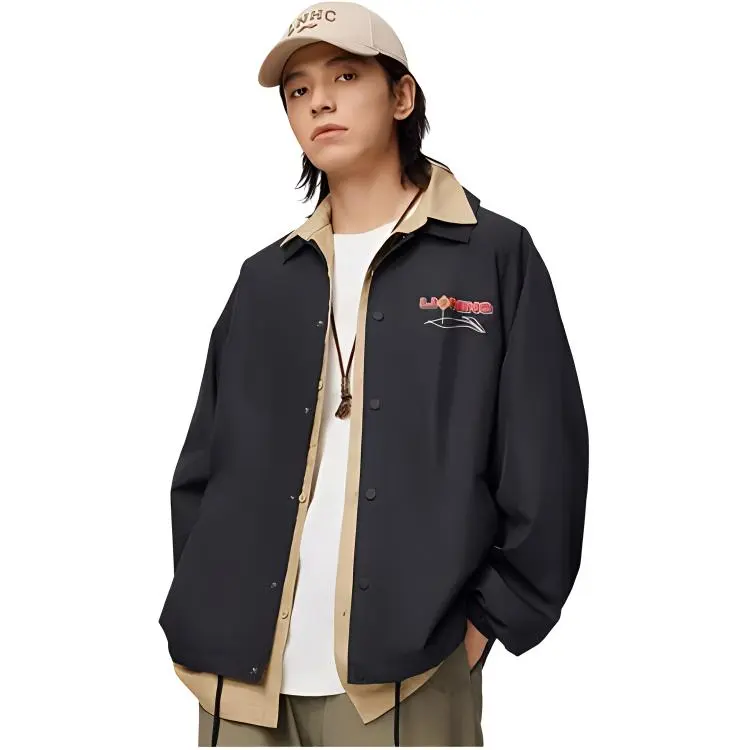 LiNing Skateboard Jackets Coats Men's Black-3