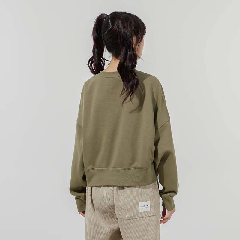 Adidas Originals ESSENTIALS Sweatshirt Women's Olive-1