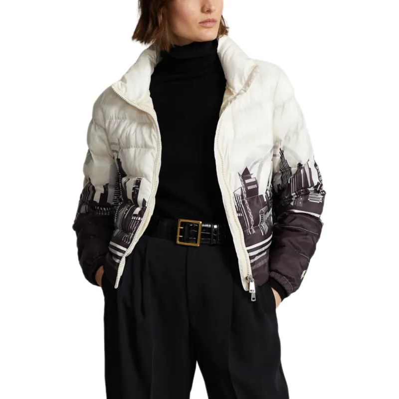 Polo Ralph Lauren Puffer Jackets Women's Black/White-3