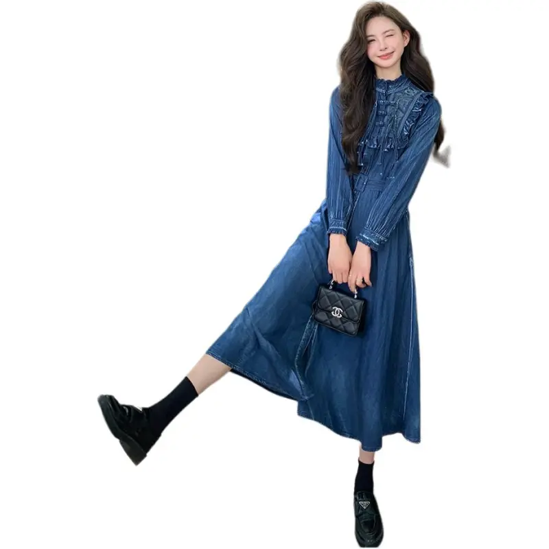 Fele.d Long Sleeved Dress Women's Image Color-1