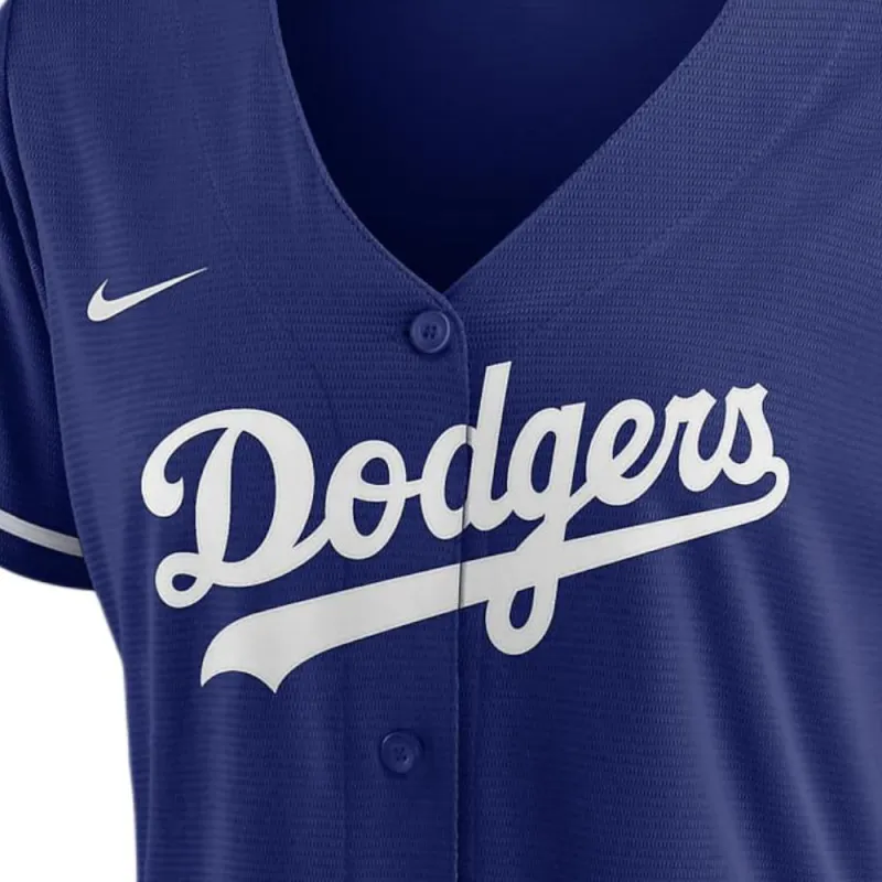 Nike x MLB Los Angeles Dodgers Baseball Jacket Women's Royal Blue-4