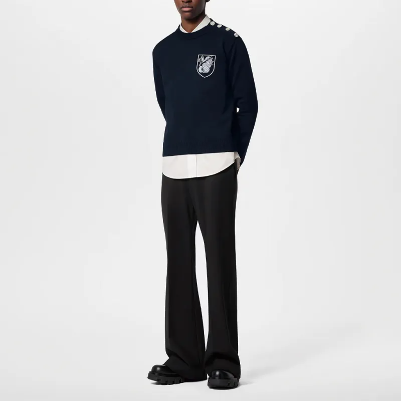 LOUIS VUITTON Flared Tailored Wool Pants-1