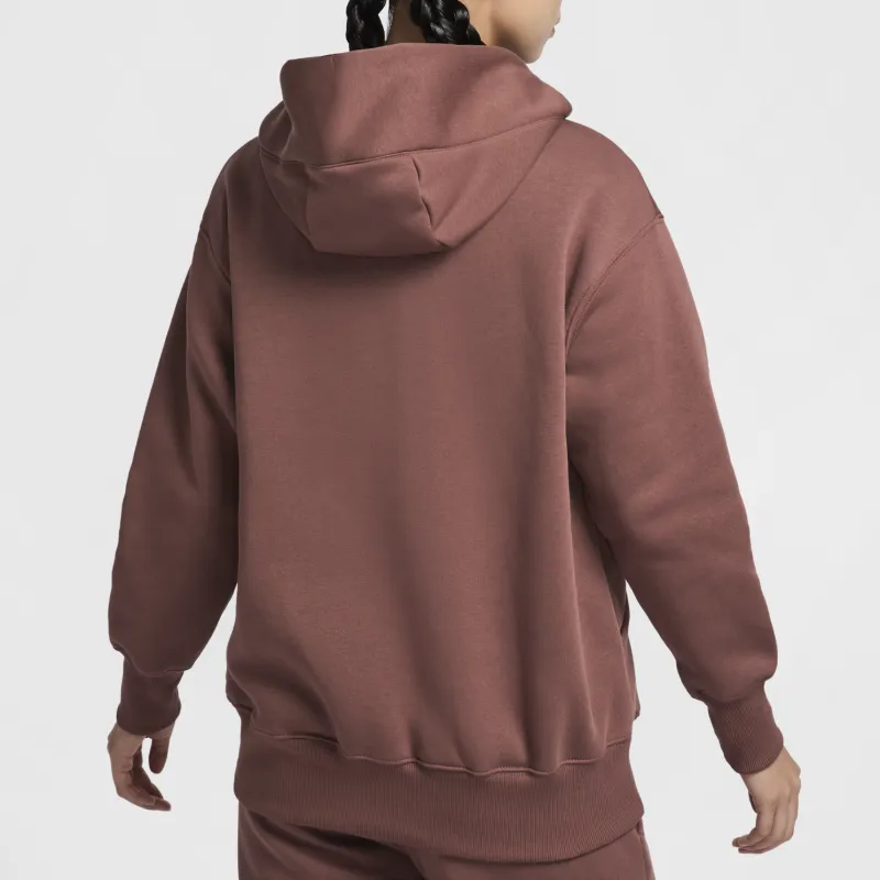 Nike Sportswear Phoenix FleeceSwoosh Sweatshirt Women's Red Brown/Sail White-5