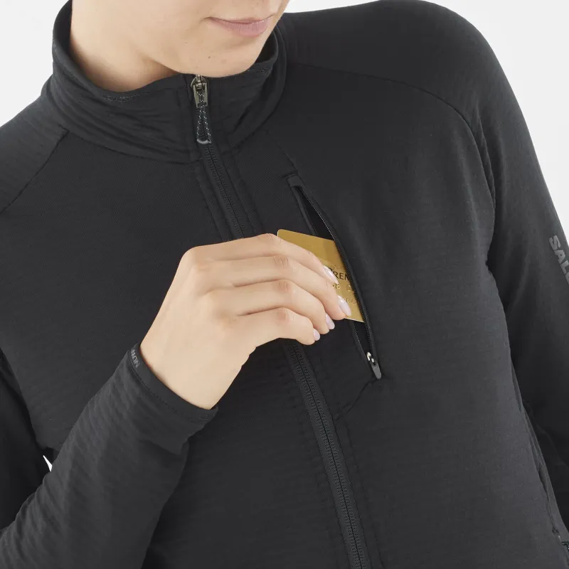 SALOMON ESSENTIAL LIGHTWARM Jackets & Coats Women's Pitch Black-3