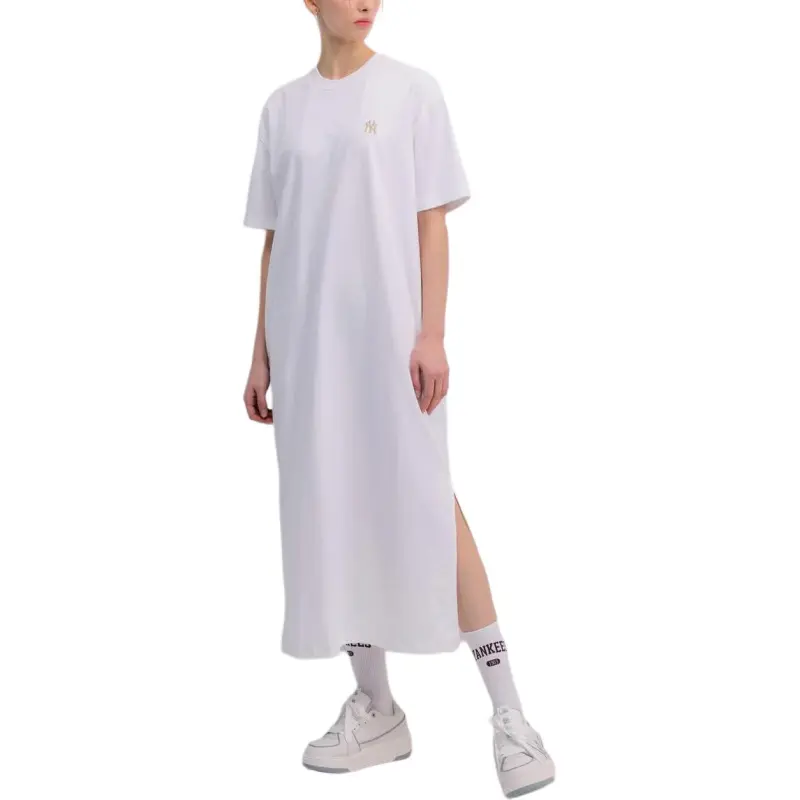 MLB Short-Sleeved Dresses Women's Ivory White-2