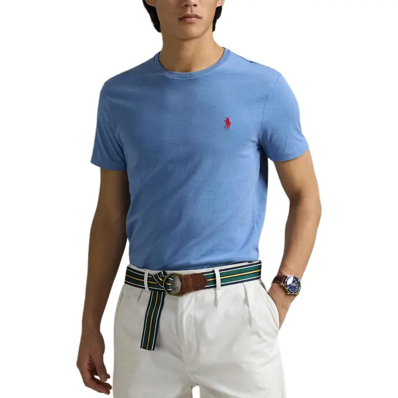 Ralph Lauren Logo Embroidered Crewneck T Shirt-1