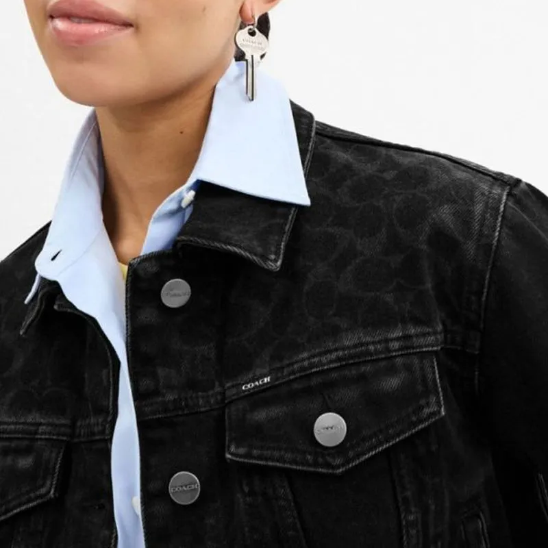 COACH Jackets & Coats Women's Black-3