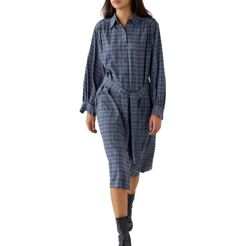UNIQLO Long-Sleeved Dresses Women's Royal Blue-1