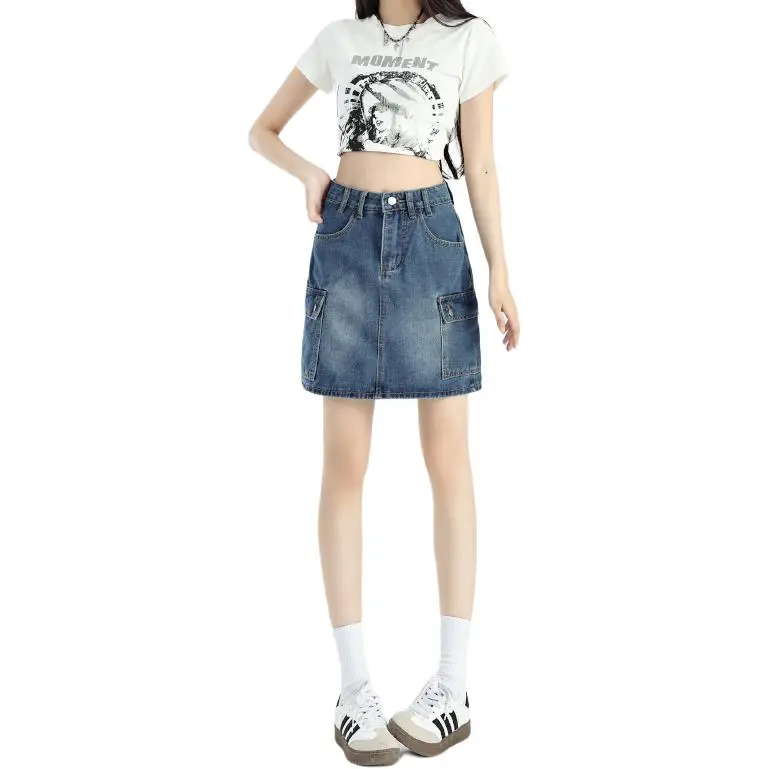 Concubine Zhu Denim Short Skirts Women's-5