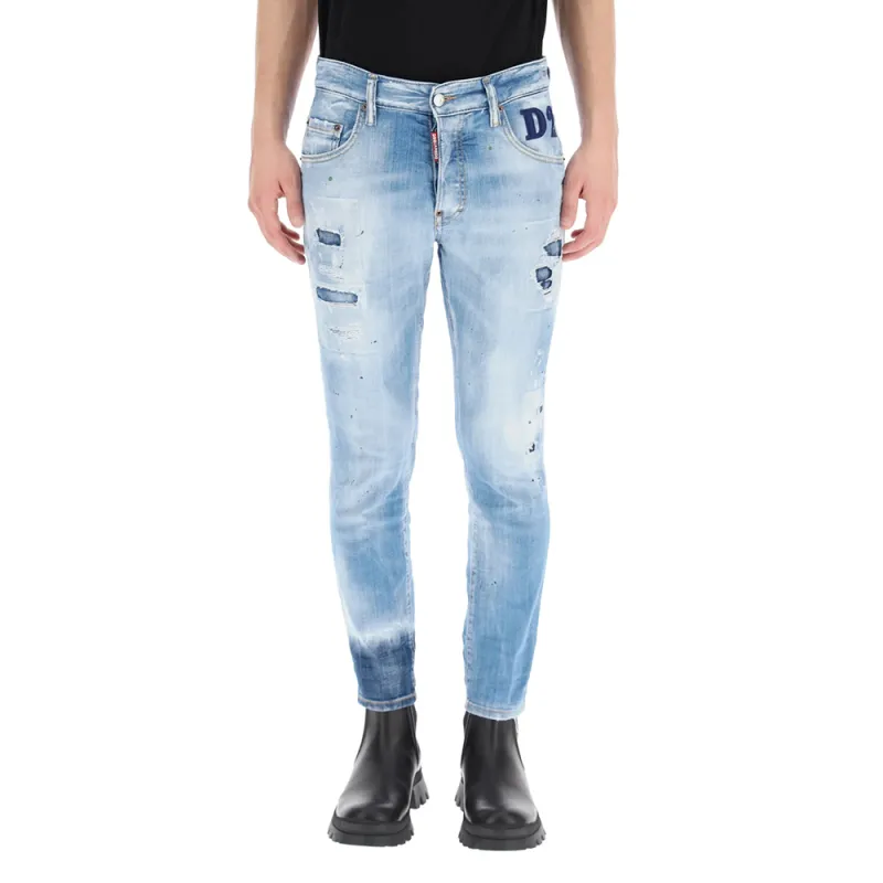 DSQUARED 2 Ripped Straight leg Jeans-2