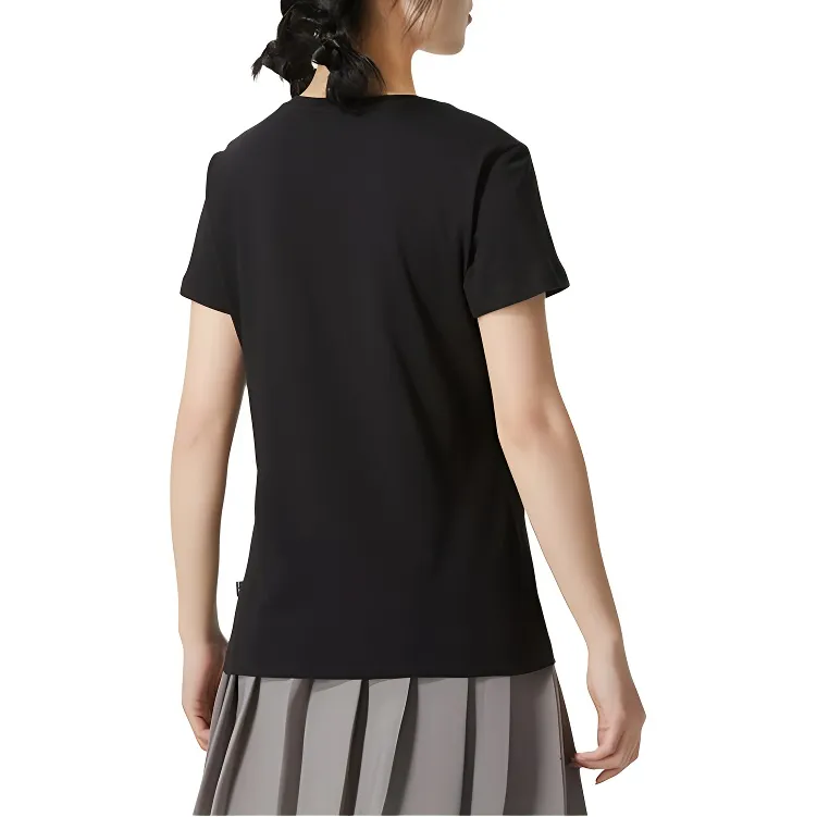 PUMA ESS Drop Shoulder Sleeve T Shirt Women's Black-4
