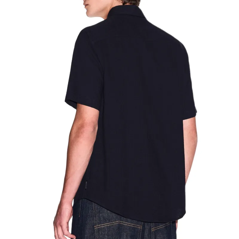 ARMANI EXCHANGEAE Shirt Men's Marine Blue-3