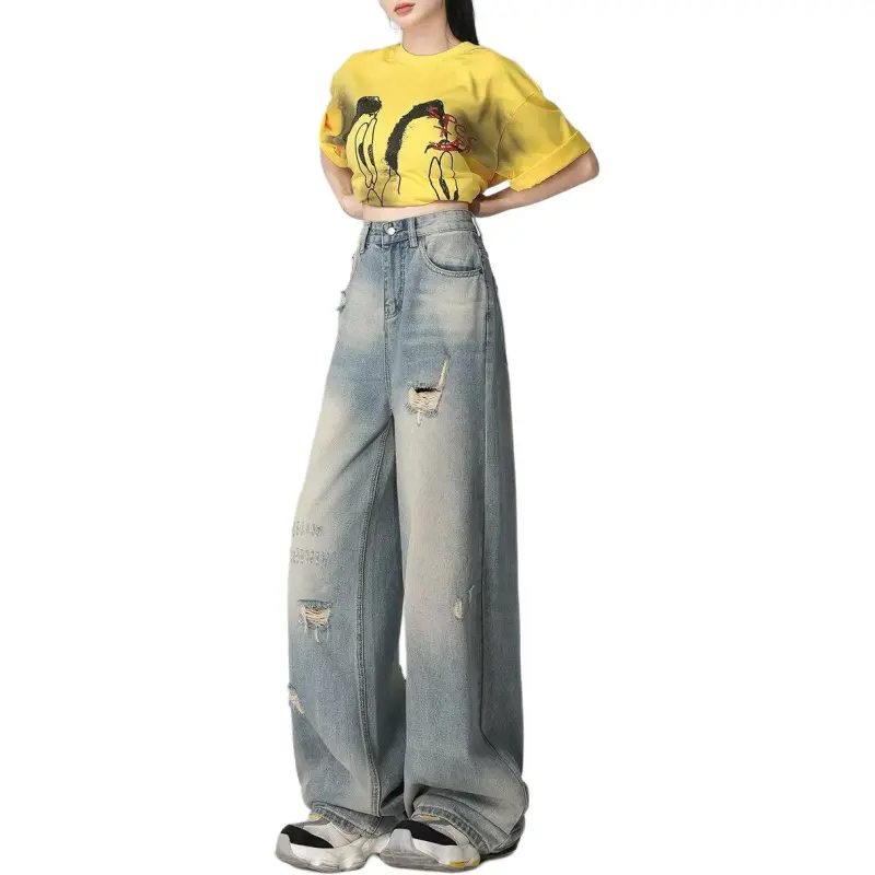 Concubine Zhu Jeans Women's Blue-3