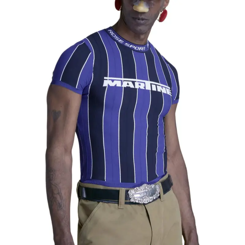 Martine Rose Logo Tight T Shirt-4