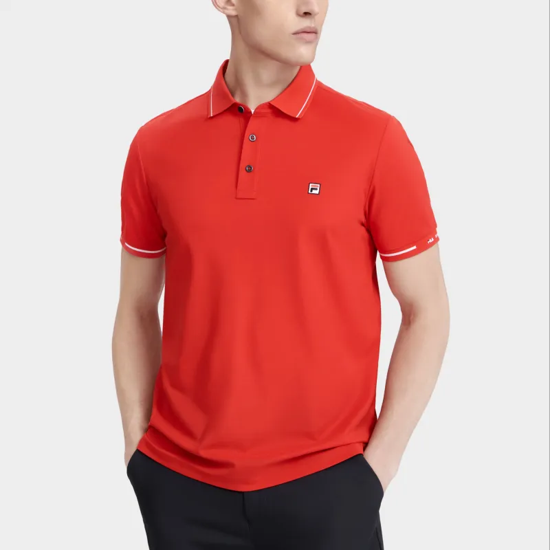 FILA Polo Shirts Men Legend Red-2