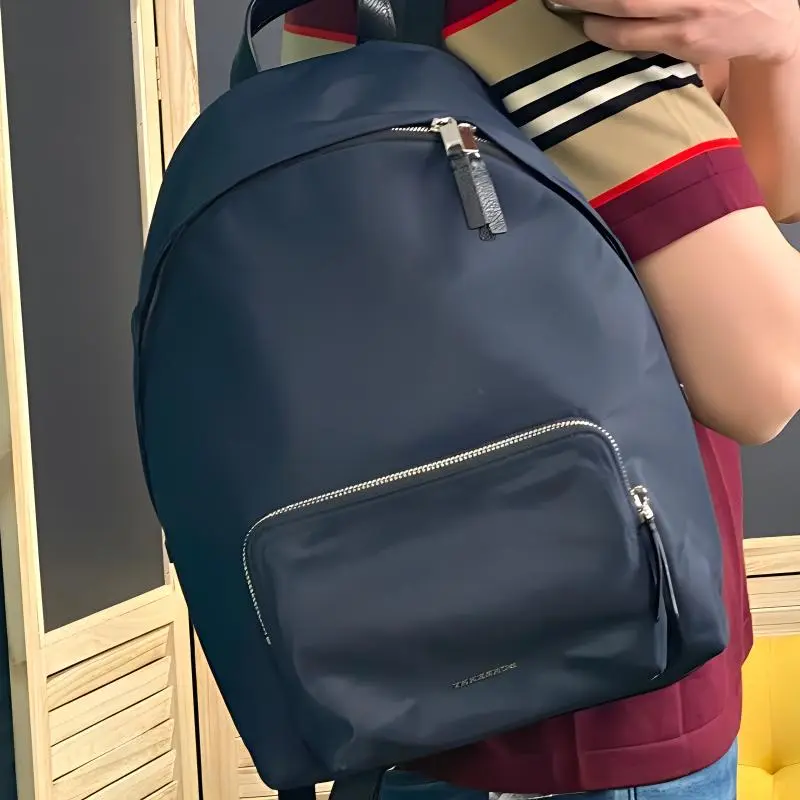 Burberry Canvas Portable Backpack Regular Men's Dark Blue-4