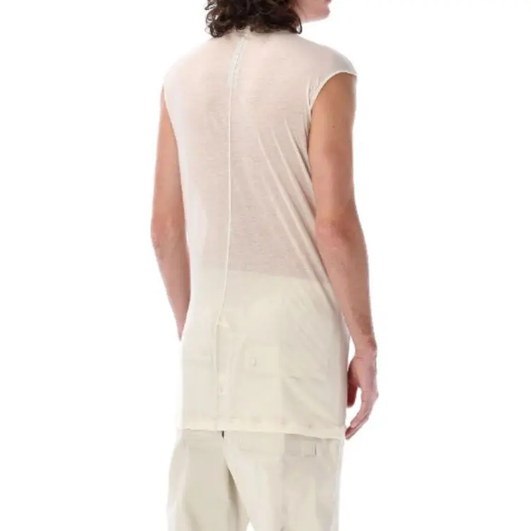RICK OWENS/RO SS25 Tank Tops Men's White-1