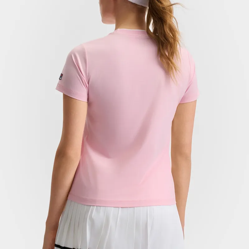 FILA Regular T Shirt Women's Camellia Pink-4