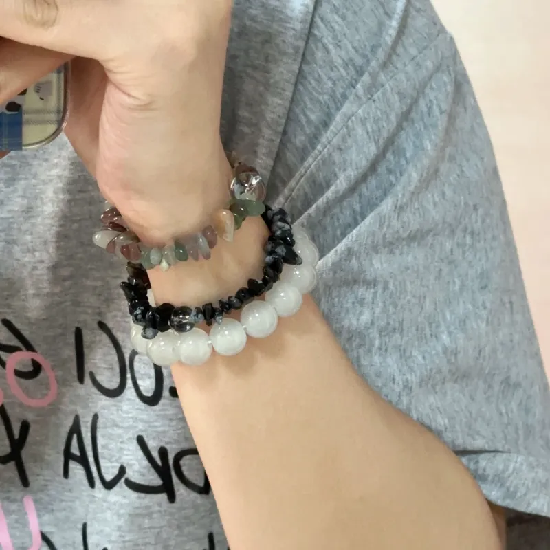 Mù Shàng Yún Yě Colored Glaze Bracelets Unisex-2