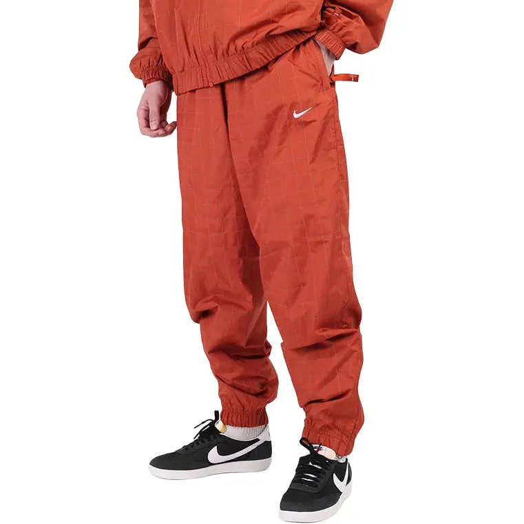Nike Knitted Sweatpants Men's Orange-2