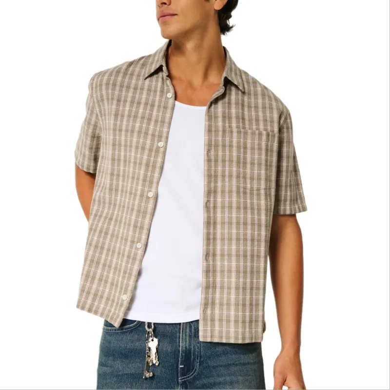 Hollister Shirts Men Beige-2