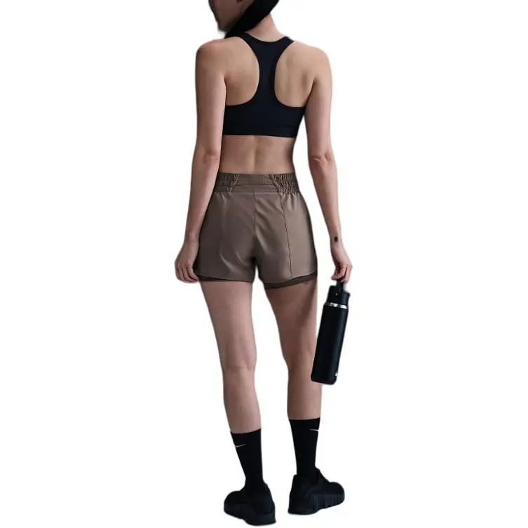 Nike Dri Fit One Sports Shorts Women's Mink Brown-0