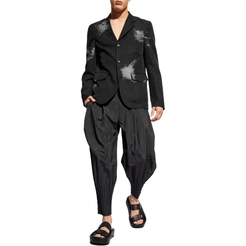 Homme Plissé Issey Miyake Cascade Mid rise Cropped Trousers-2