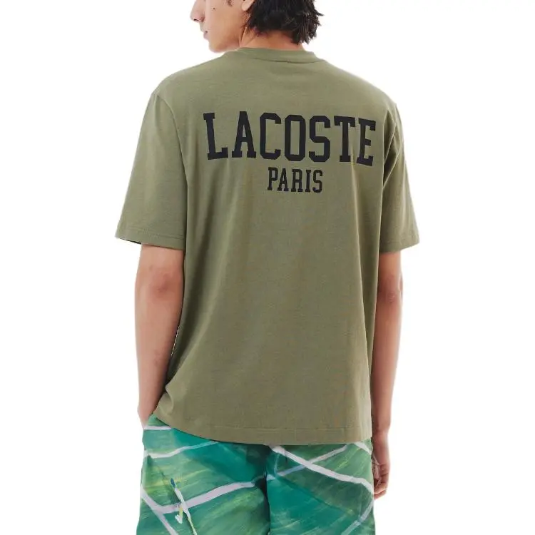 LACOSTE T Shirts Men Khaki-3