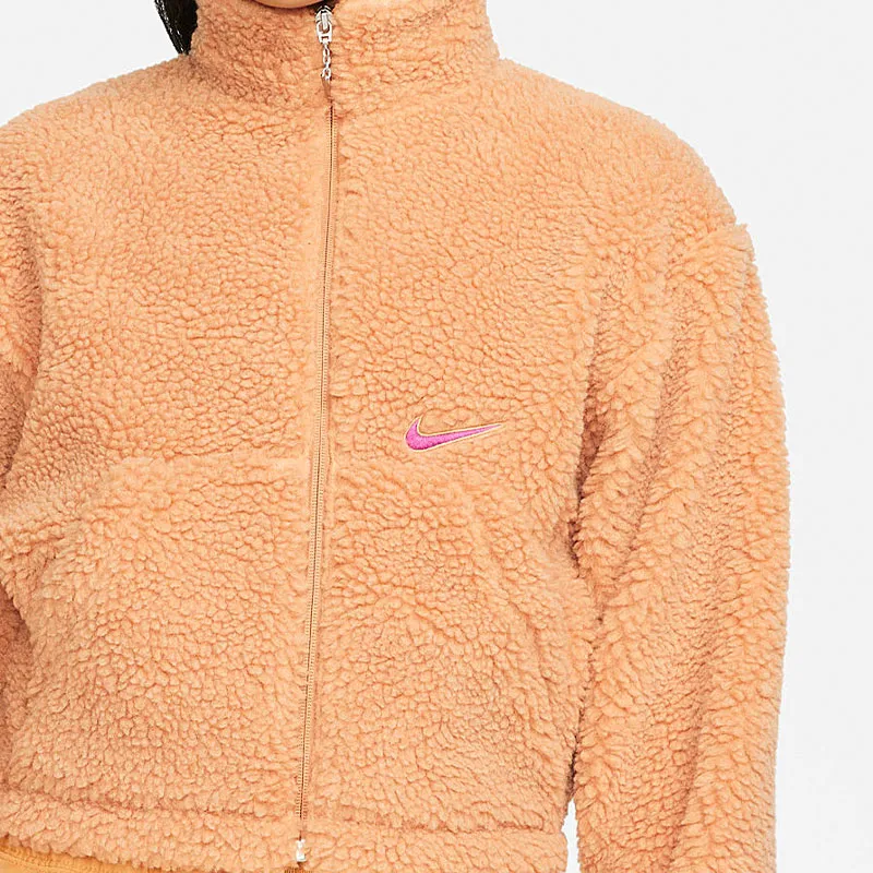 Nike Velvet Jackets Women's Khaki-3