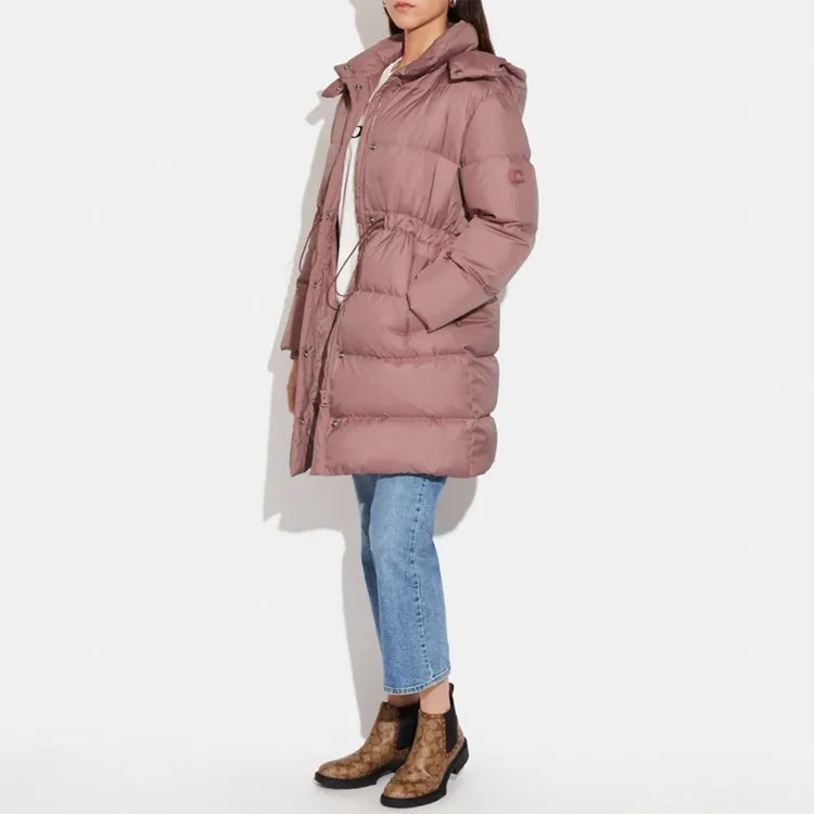 COACH SS23 Puffer Jacket Women's Pink-1