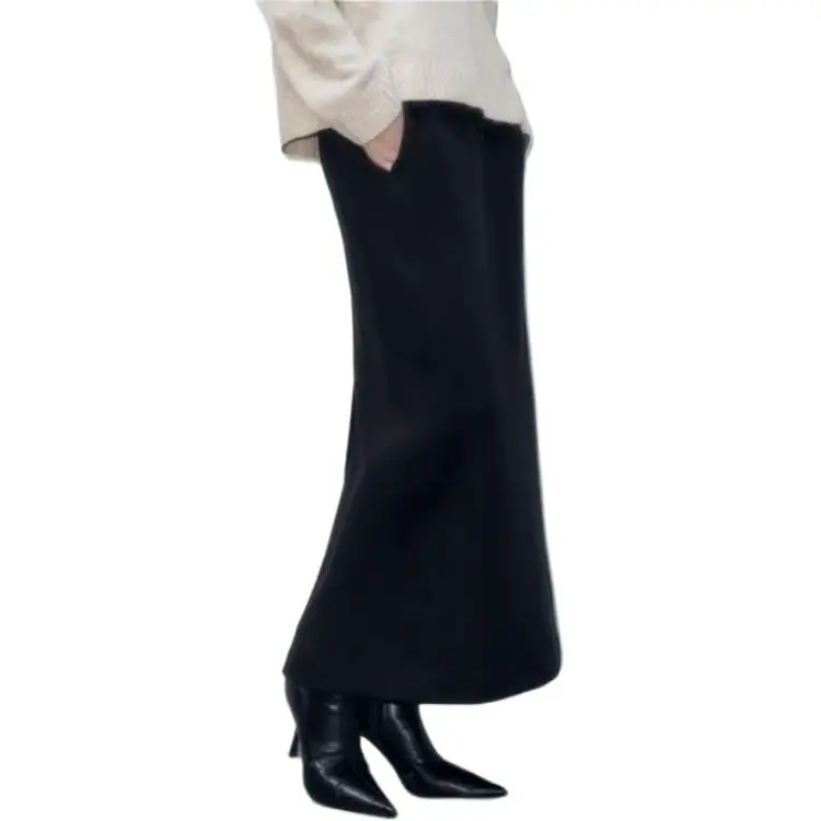URBAN REVIVO Casual Short Skirts Women's Jet Black-6