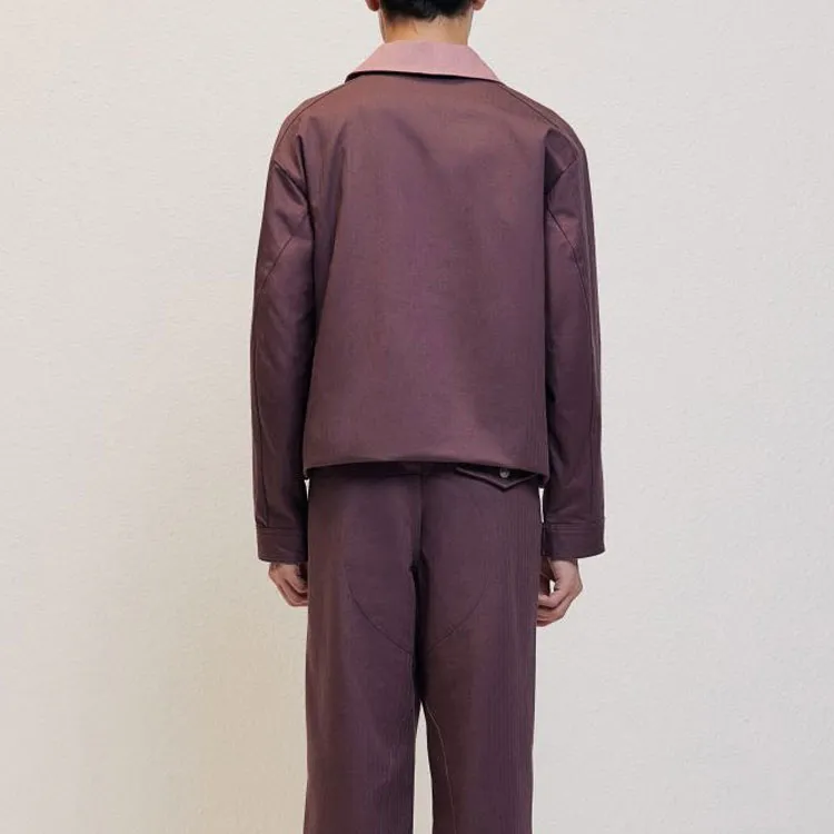 H&M GARCON BY GARCON Collaboration Shirts Unisex Plum Red-4