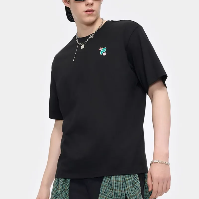 FILA FUSION FOB Series T Shirt Unisex Jet Black-2