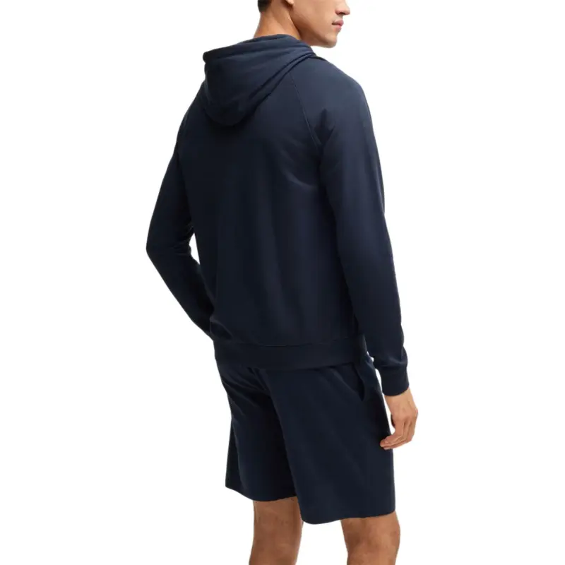 Boss Logo print Cotton Hoodie-3