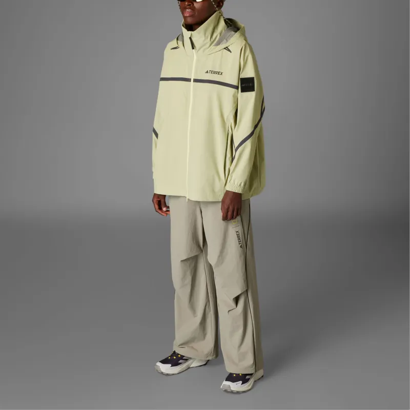 Adidas RAIN.RDY Windbreaker Jackets Women's Powder Yellow-3