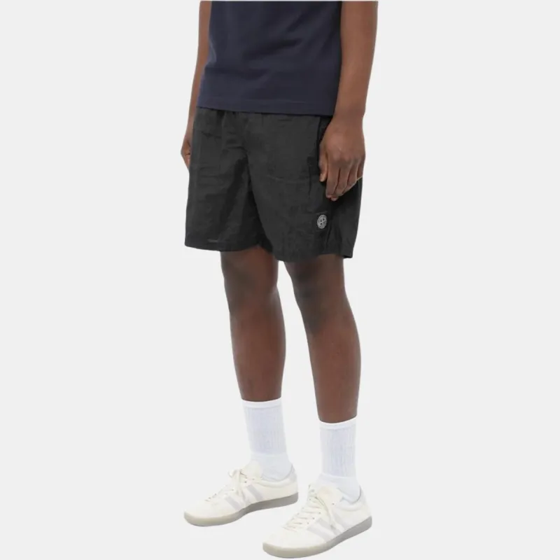 STONE ISLAND Shorts Unisex Black-4