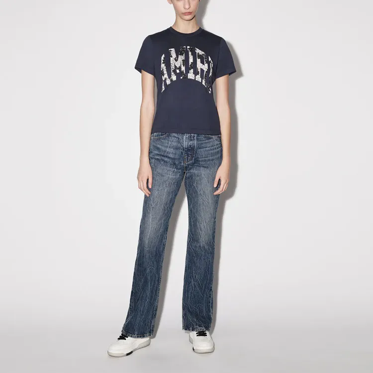 AMIRI Collegiate Logo Tee 'Black'-1